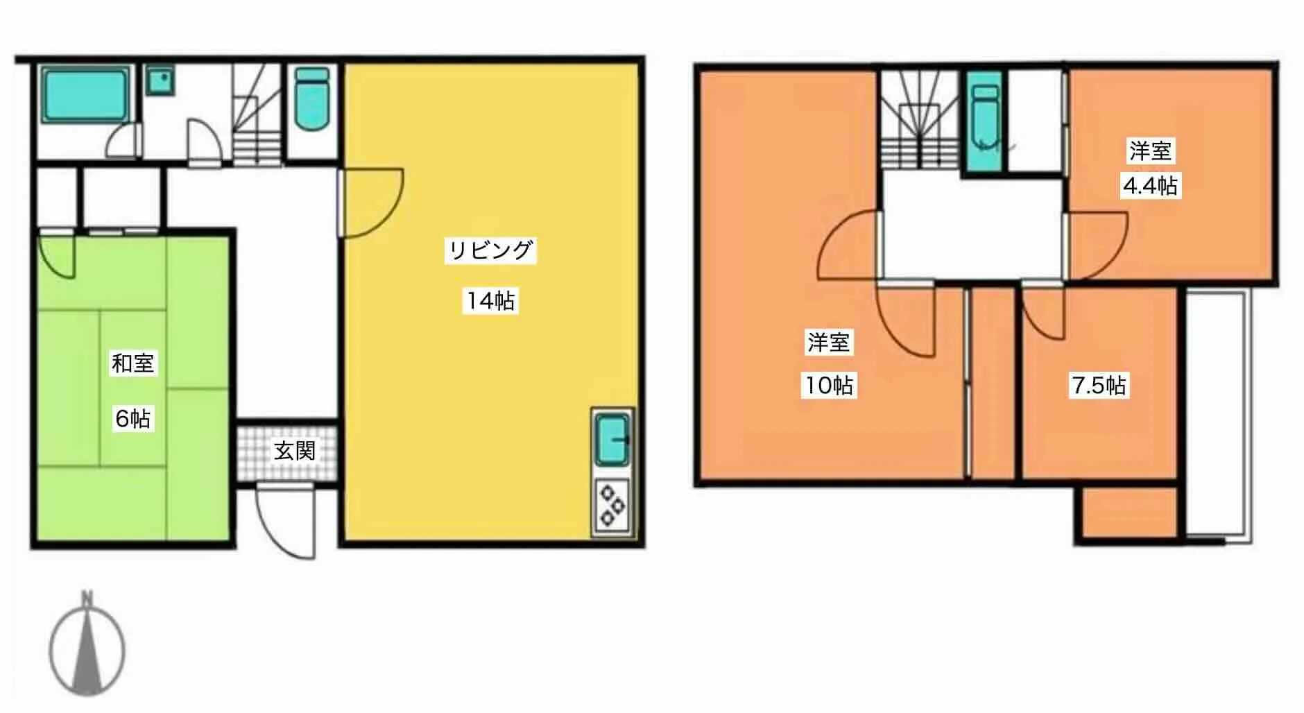 熱海市青葉町戸建の間取り