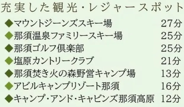周辺の観光・レジャースポット1