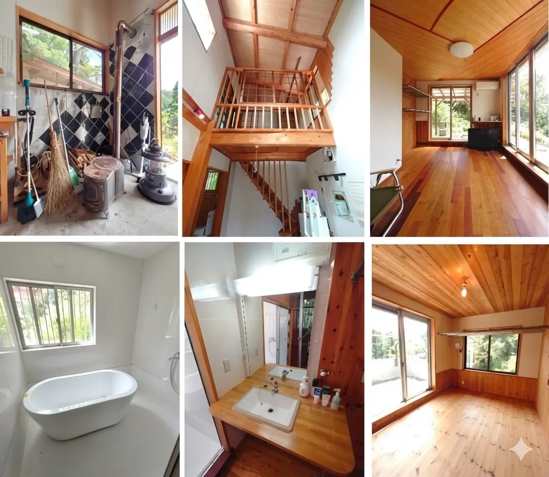 別荘・民泊・趣味拠点に最適！安房郡鋸南町戸建｜土間・暖炉付き高台立地の写真 3