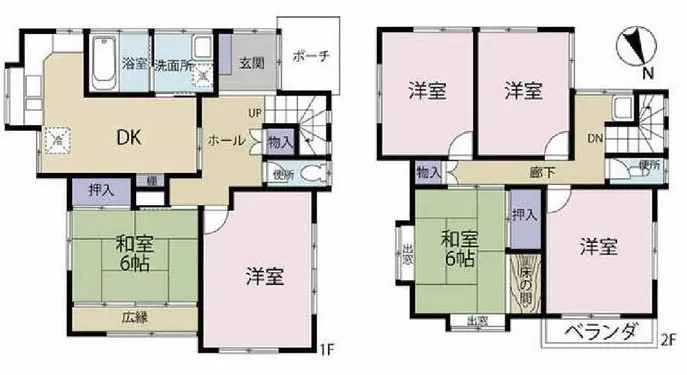 伊豆多賀駅売戸建住宅の間取り