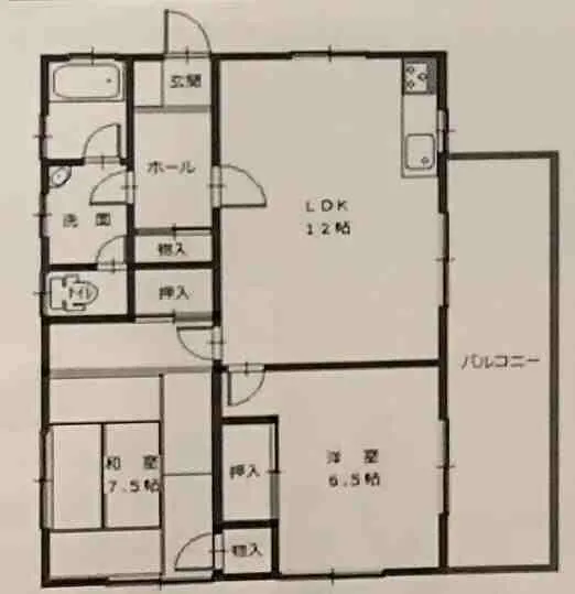 伊東市赤沢 売戸建の間取り図