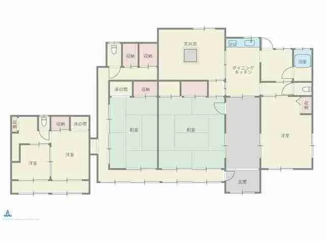 ⻑⽣郡一宮町一宮中古戸建の間取り図
