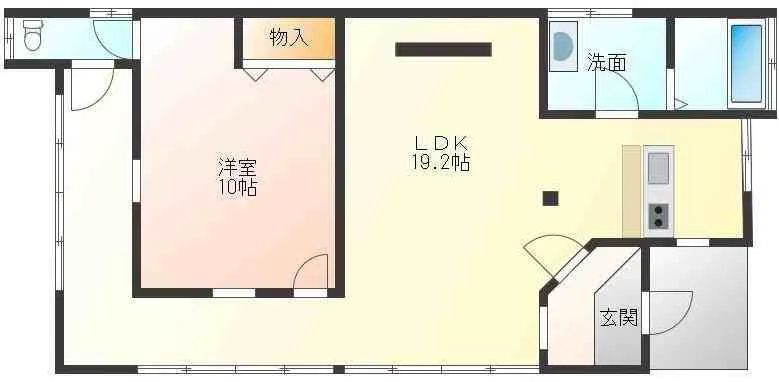 千葉県長生郡白子町浜宿中古戸建の間取り図