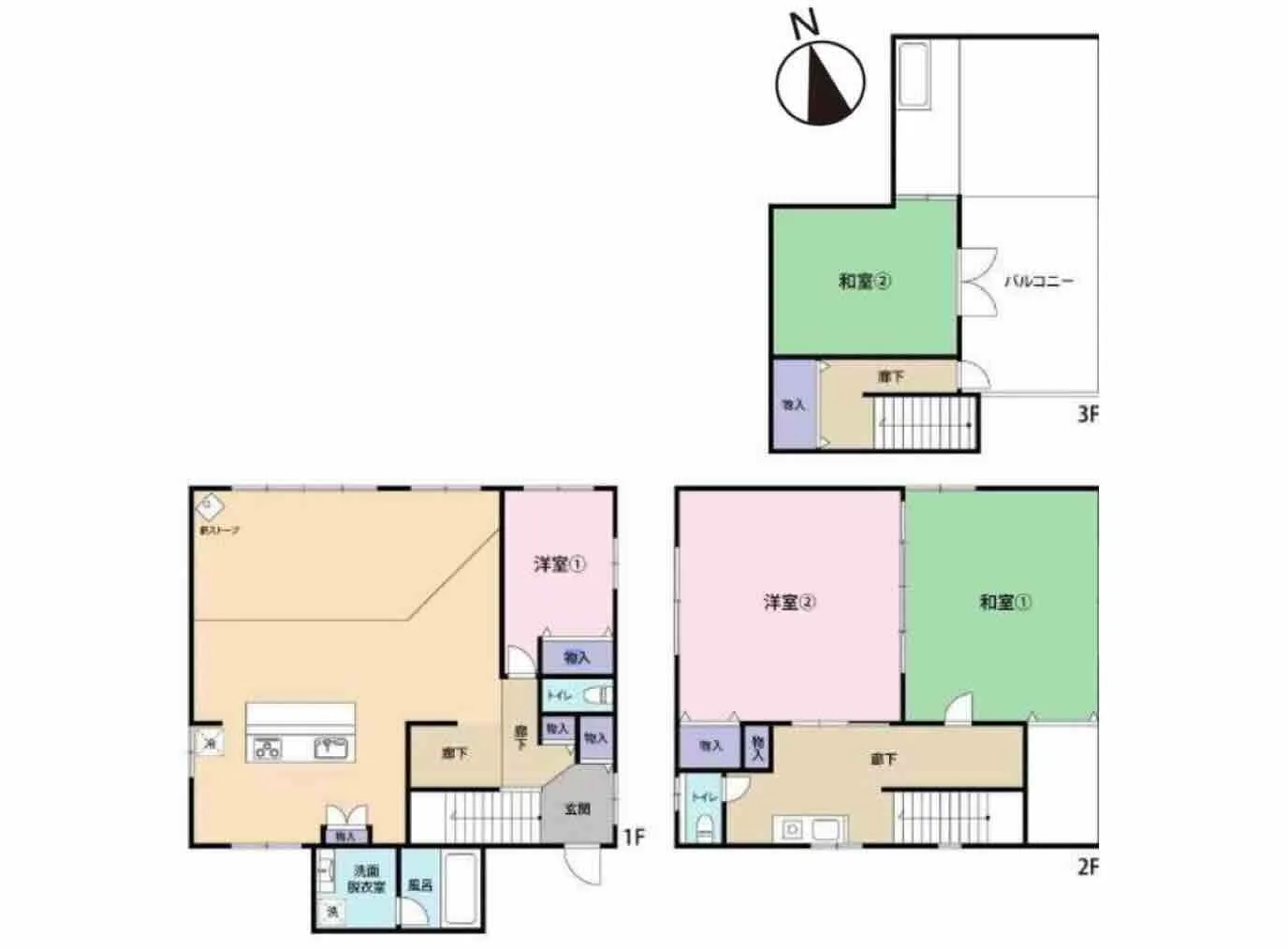 安房郡鋸南町保田中古戸建の間取り