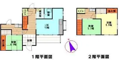 鴨川市浜荻売戸建住宅の間取り