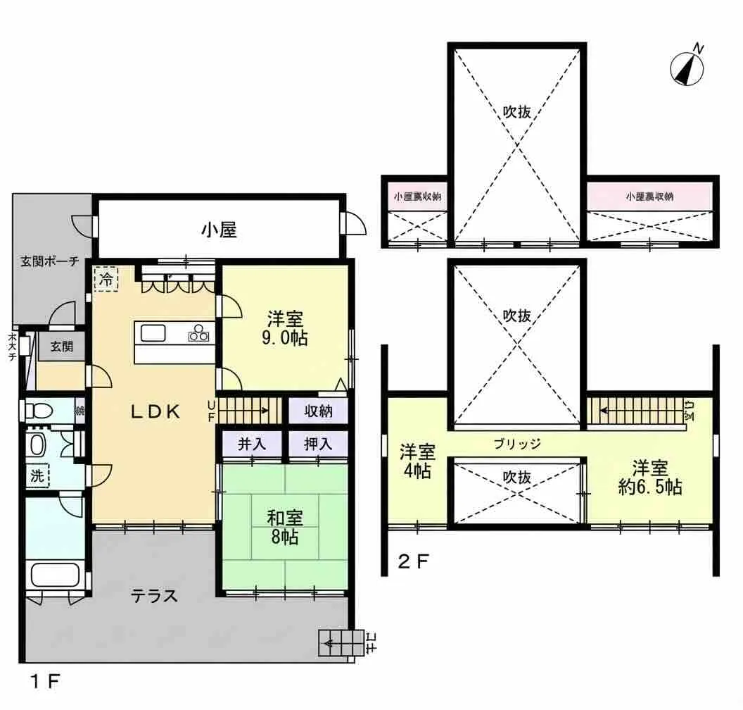 伊東市八幡野中古一戸建の間取り