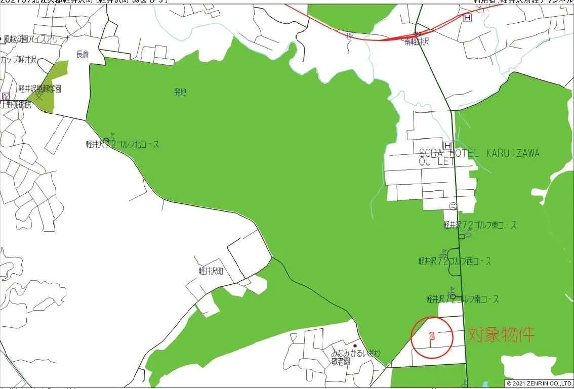 南軽井沢平家建中古アメリカンハウス2LDK+書斎+ガレージ｜軽井沢駅4.9km・敷地500坪超1669㎡の写真 21