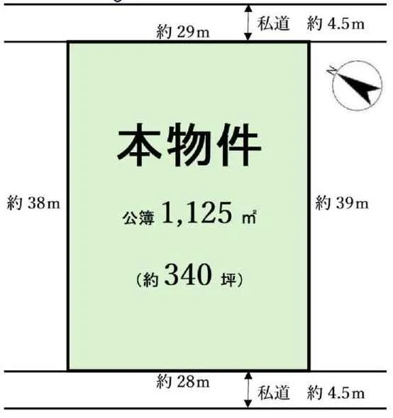 足柄下郡箱根町強羅売地の区画図