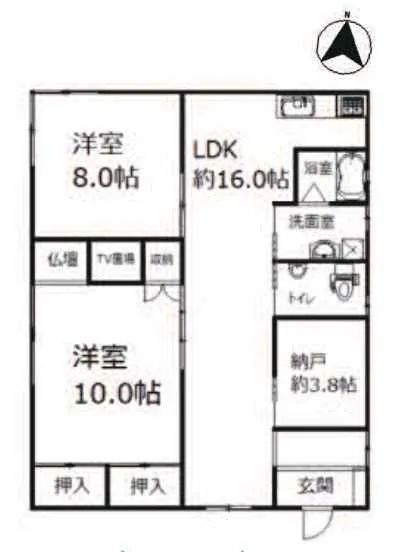 湯河原町宮上中古戸建の間取り
