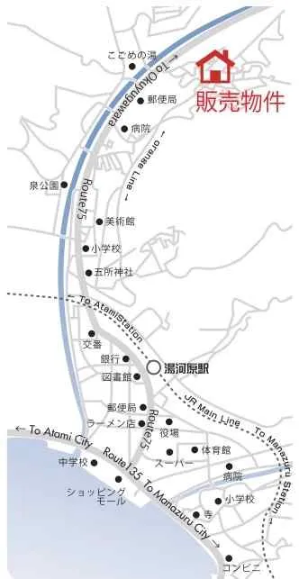 湯河原町宮上中古戸建の周辺地図