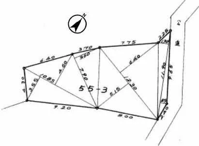 横須賀市長浦町売土地の区画図