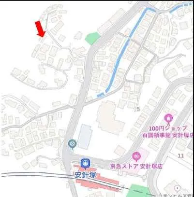 横須賀市長浦町売土地の周辺地図1