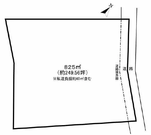 熱海市網代売土地の区画図