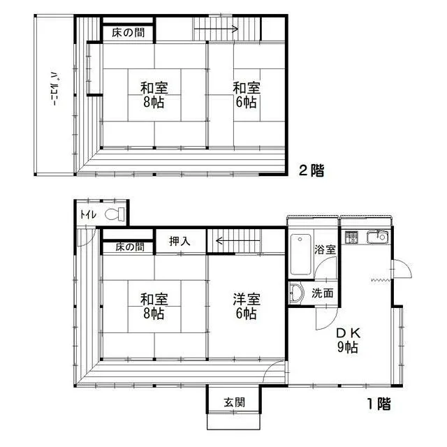 長生郡一宮町東浪見中古戸建586㎡4DK木造2階建 庭3台駐車可｜上総一ノ宮駅1.8km・東浪見2km街道沿いの写真 2