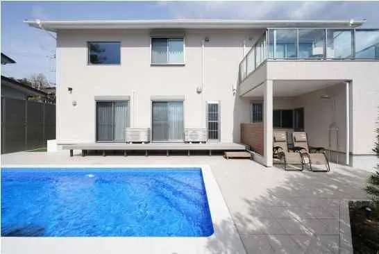 伊東市八幡野 2024年築木造2階建129㎡ 温泉サウナプール付2LDK+W.I.C｜伊豆高原駅徒歩33分バス5分