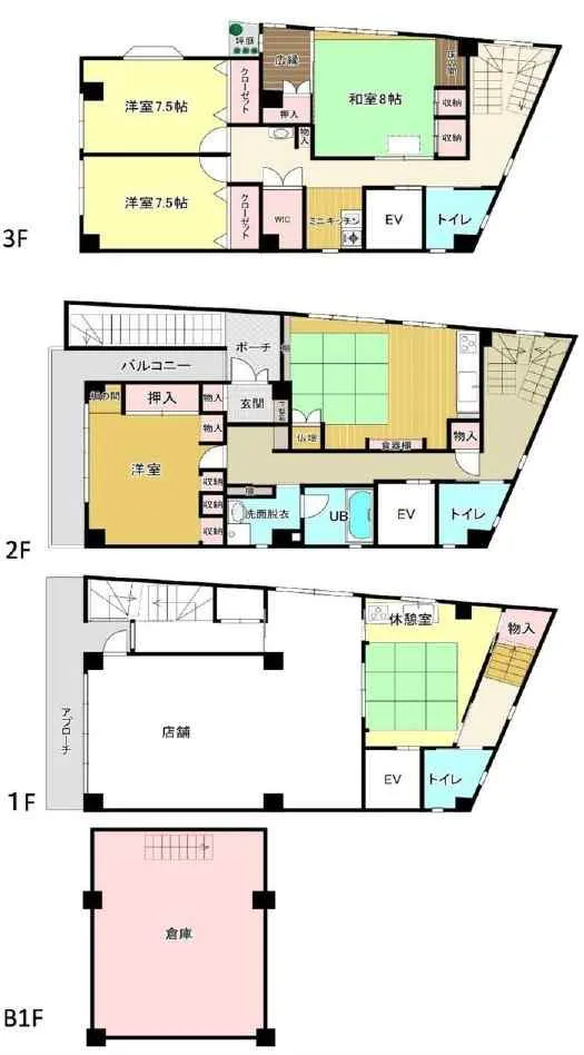 足柄下郡湯河原町宮上中古戸建の間取り