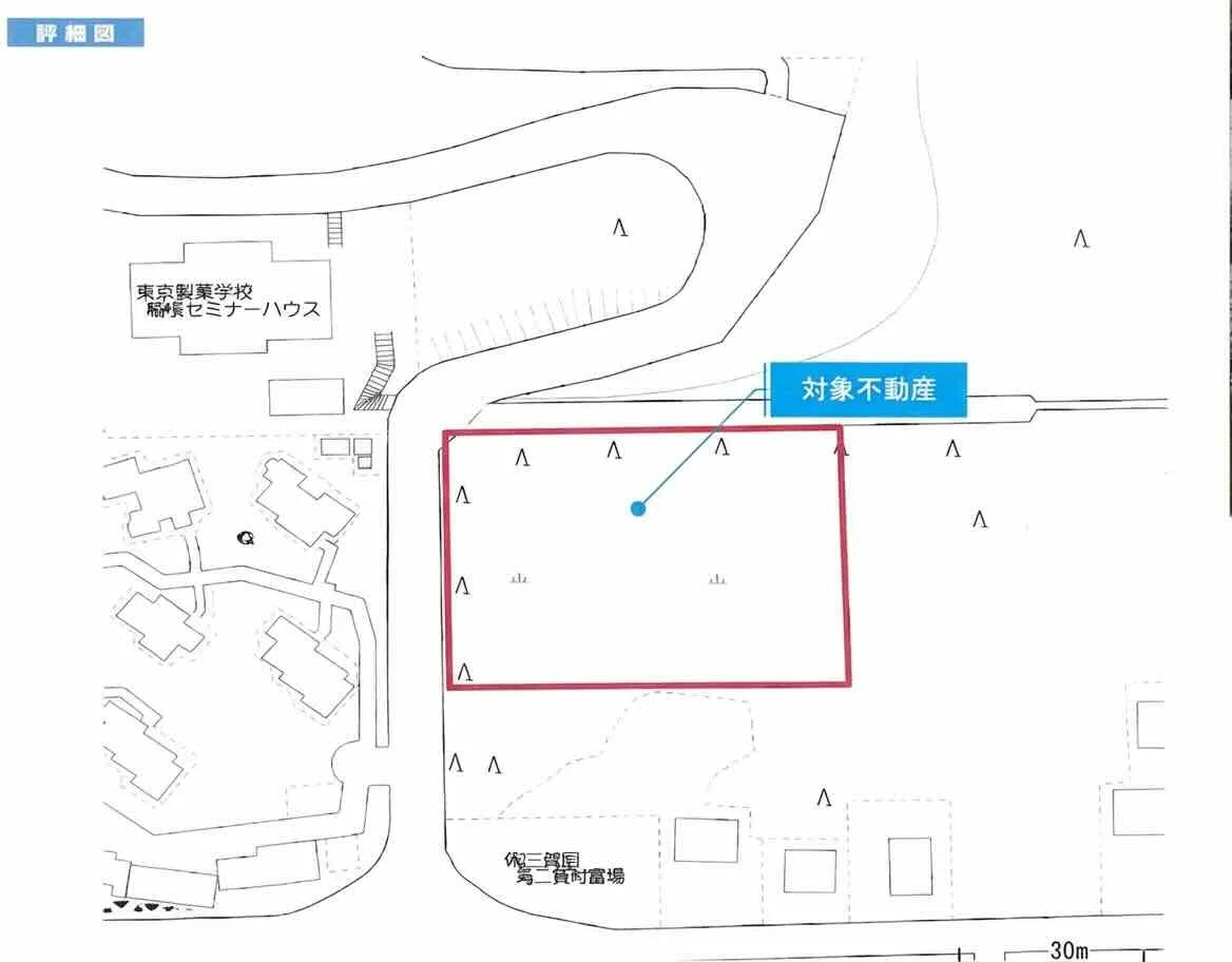 箱根町元箱根売地の区画図