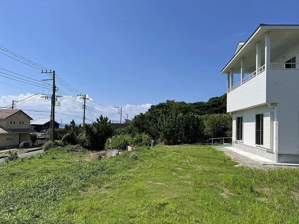 南房総市千倉町白間津売戸建の敷地
