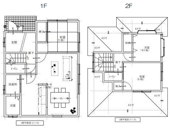 長生郡白子町中里中古戸建の間取り