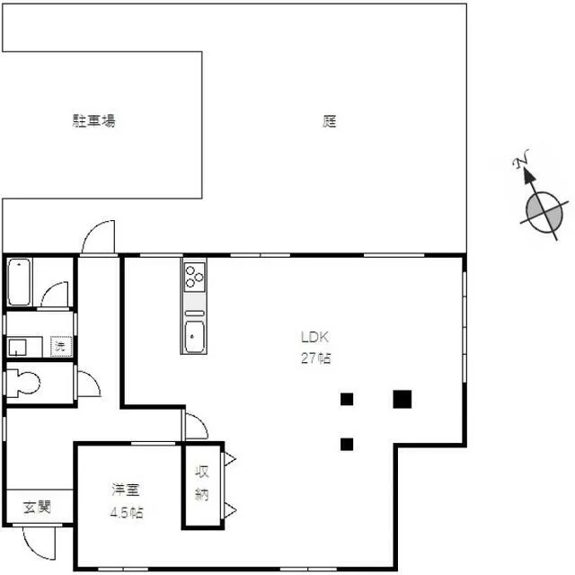 長生郡白子町売戸建の間取り