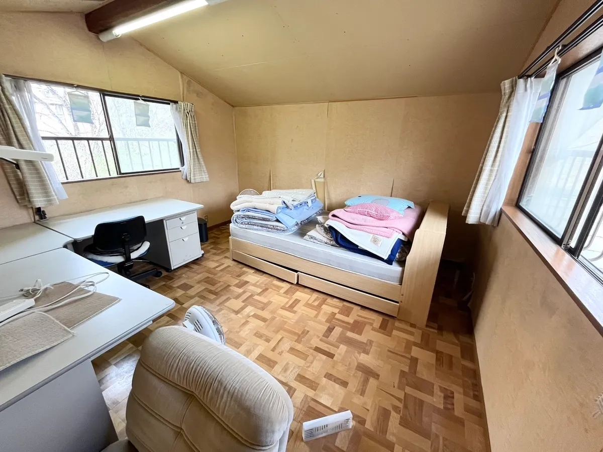 那須町守子の郷D-17中古別荘の寝室