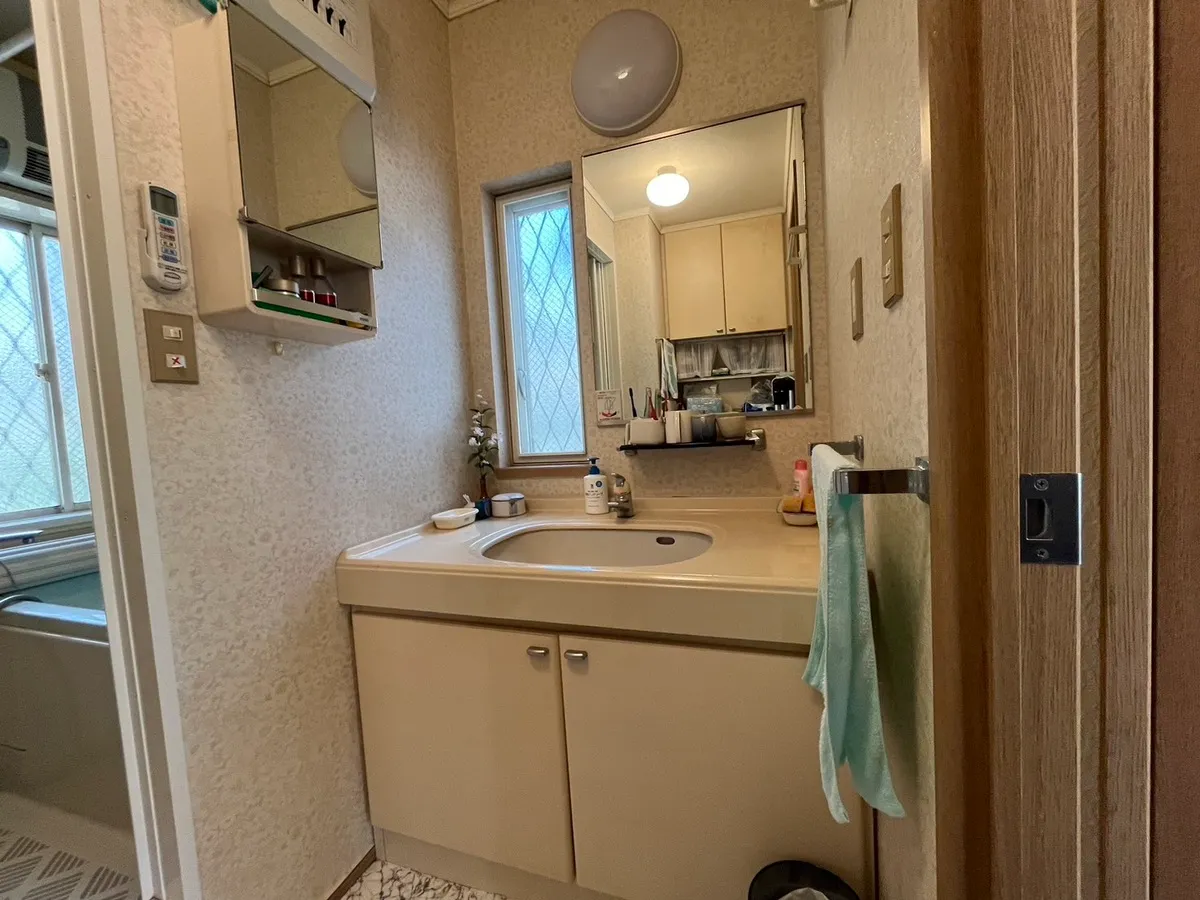 那須町守子の郷F-36中古別荘の洗面室