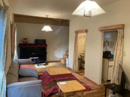 那須町守子の郷F-60中古別荘のリビング・ダイニングの写真1