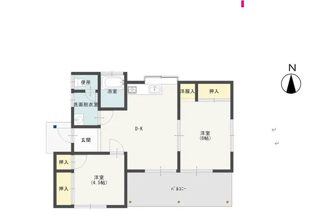 那須町守子の郷F-60中古別荘の間取り