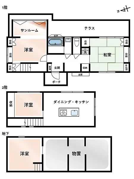 エンゼルフォレスト熱海自然郷別荘の間取り