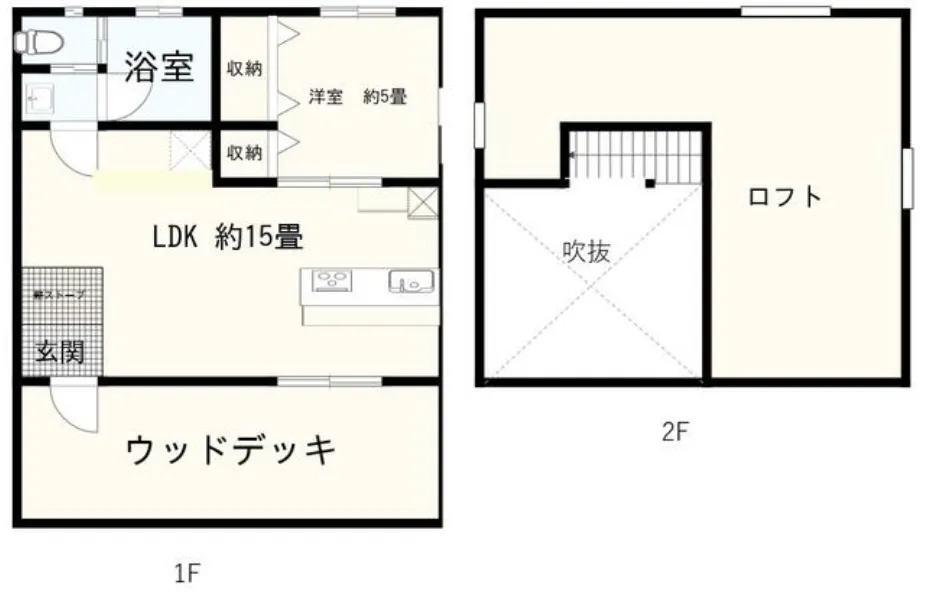 那須売中古戸建の間取り