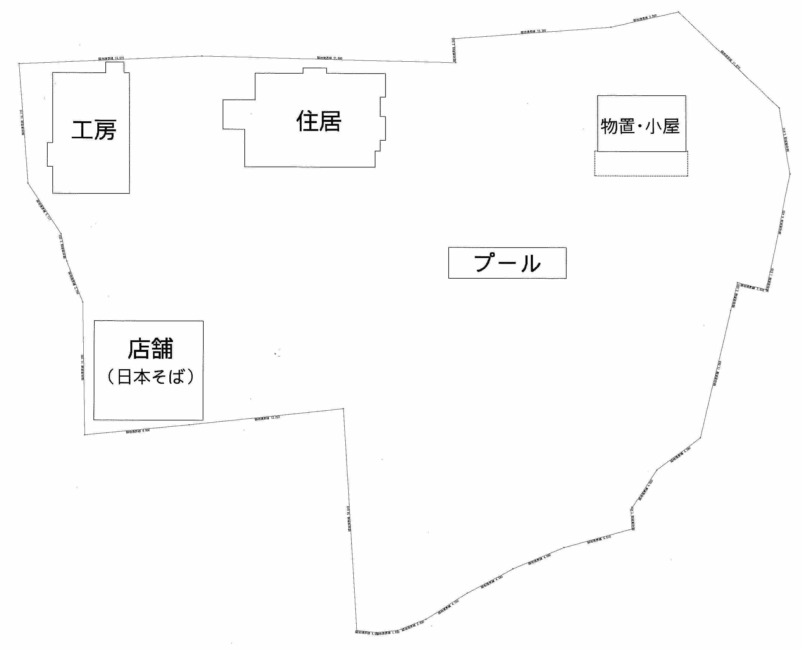 富津市望井売居宅・店舗・店舗の間取り