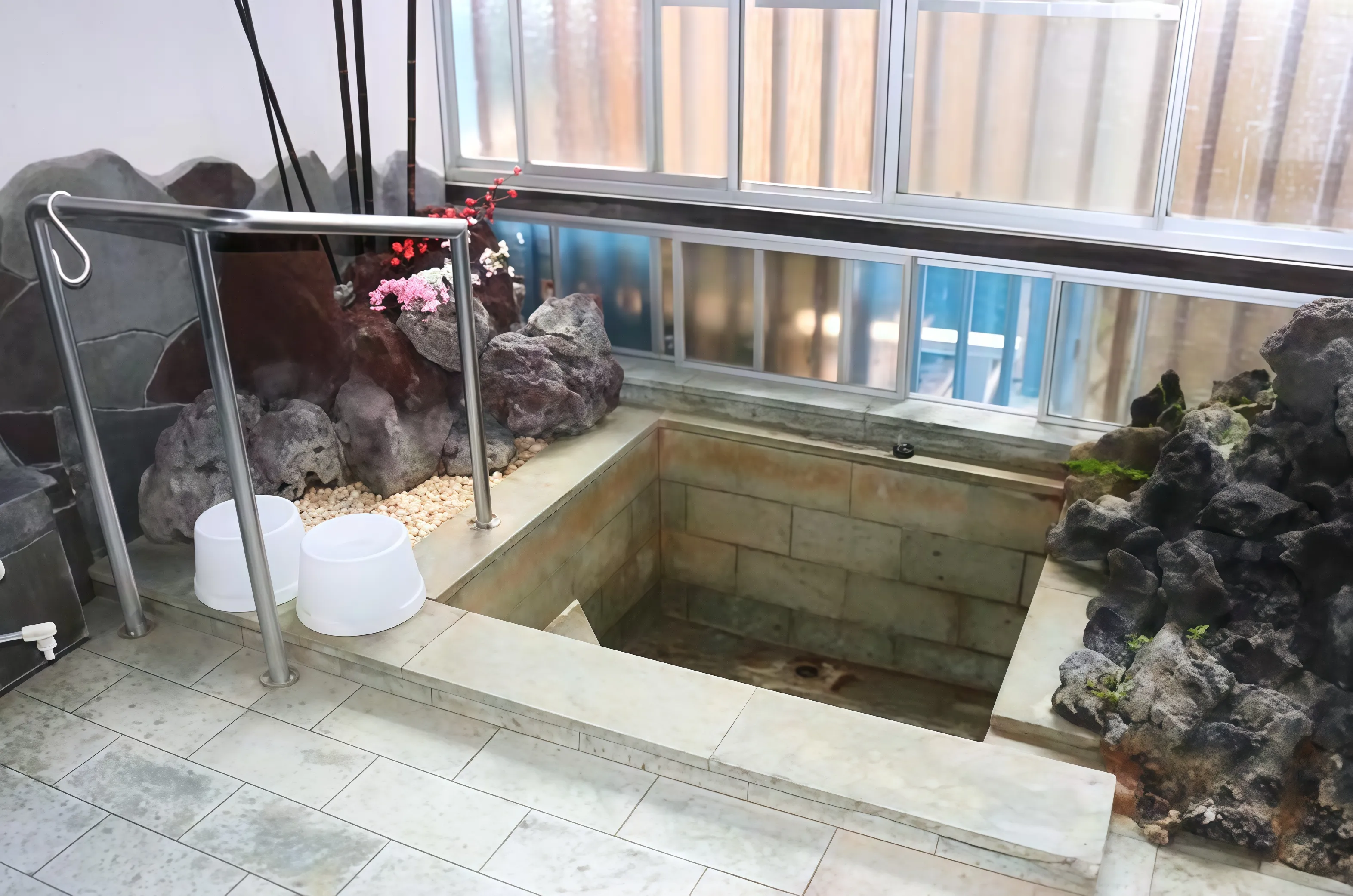 熱海市泉中古戸建の露天風呂