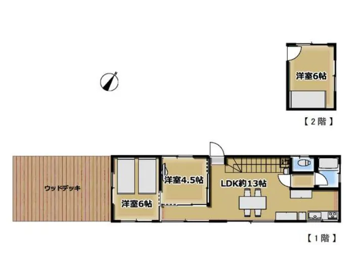 勝浦市沢倉売戸建住宅の間取り
