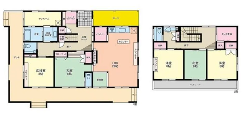 一宮町一宮中古戸建の間取り