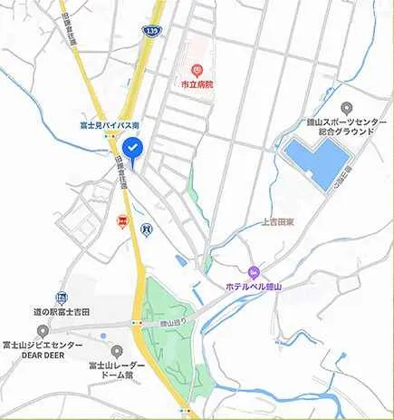 富士吉田市上吉田東売地の周辺地図