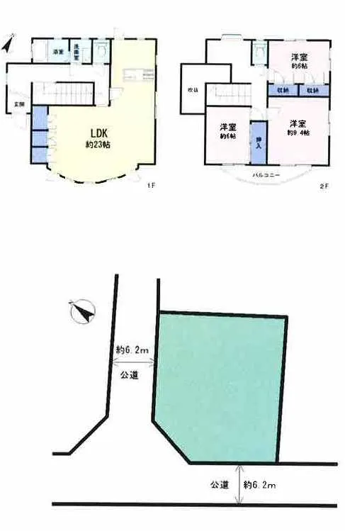 逗子市葉山四季分譲地内売中古戸建の区画図