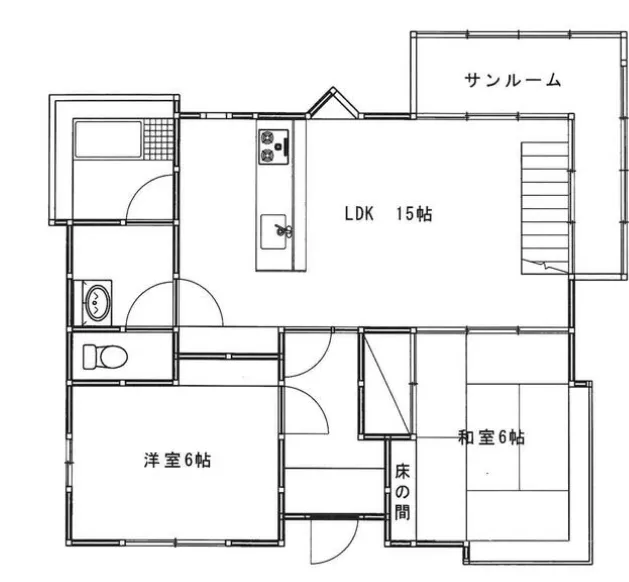 伊東市富戸売中古戸建の間取り図