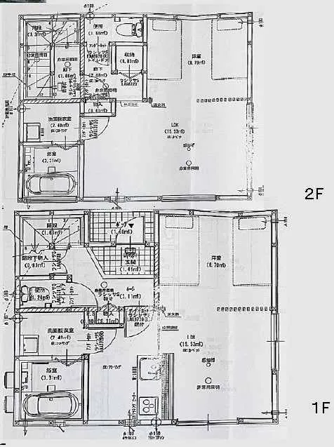 富士河口湖町船津売旅館の間取り図