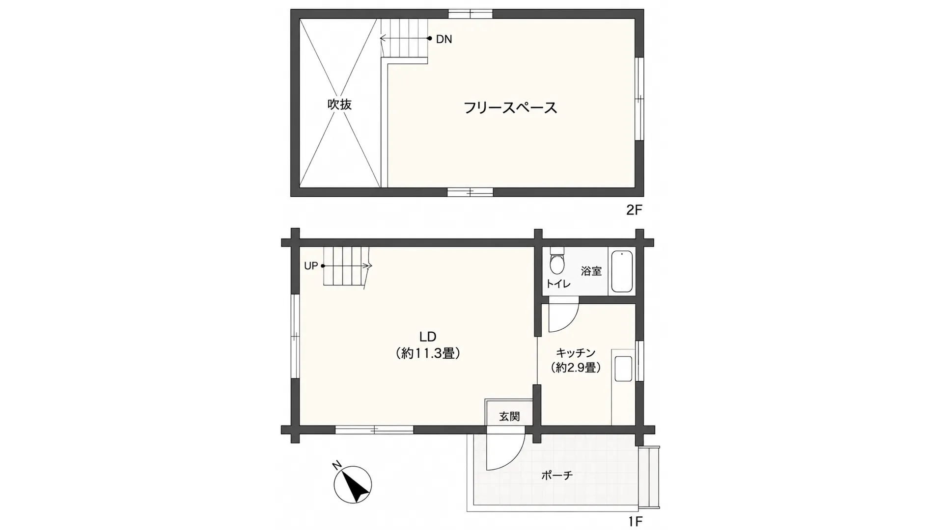 那須町高久乙売中古戸建の間取り図