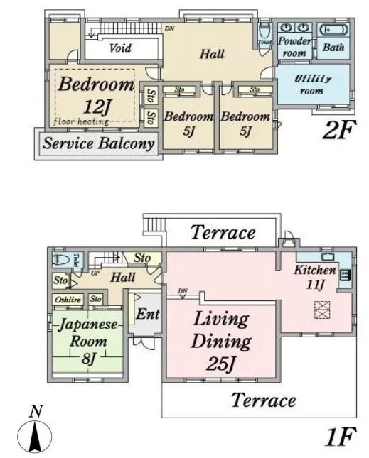 南箱根ダイヤランド売中古戸建の間取り