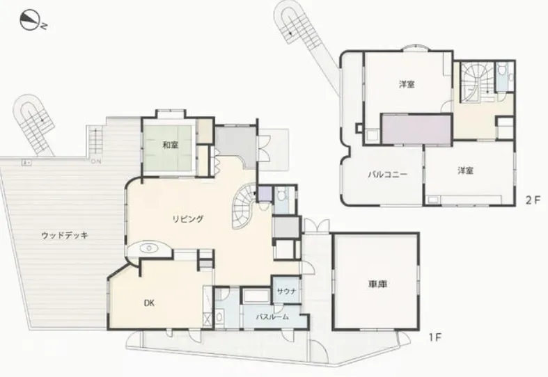 神奈川県足柄下郡真鶴中古戸建の間取り図
