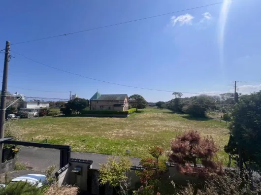 長生郡白子町中古戸建の周辺環境・青空と緑豊かな田園風景