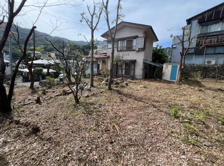 湯河原町宮上中古戸建の敷地