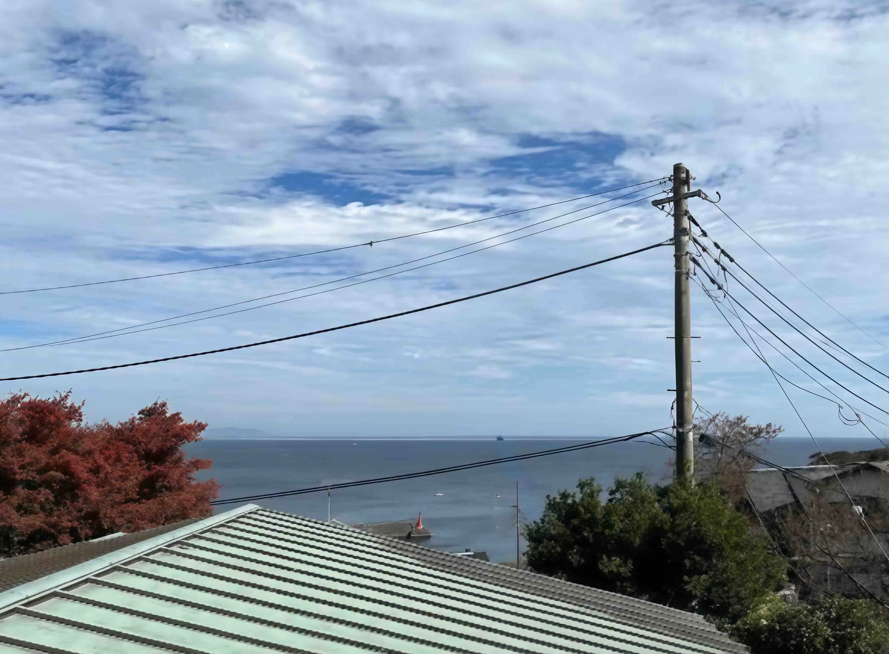 真鶴町真鶴売旅館からの海の眺望