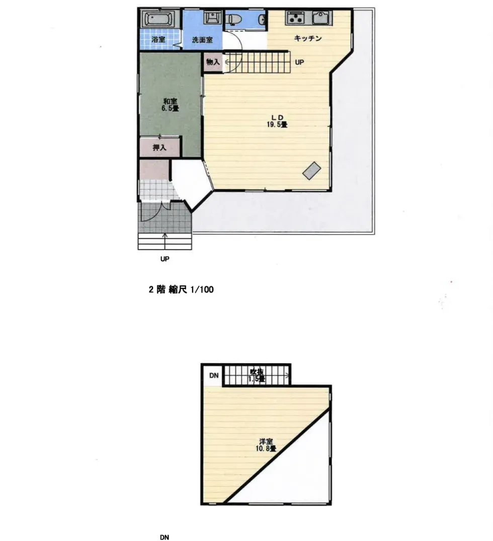 嬬恋村鎌原中古物件のB棟の間取り図
