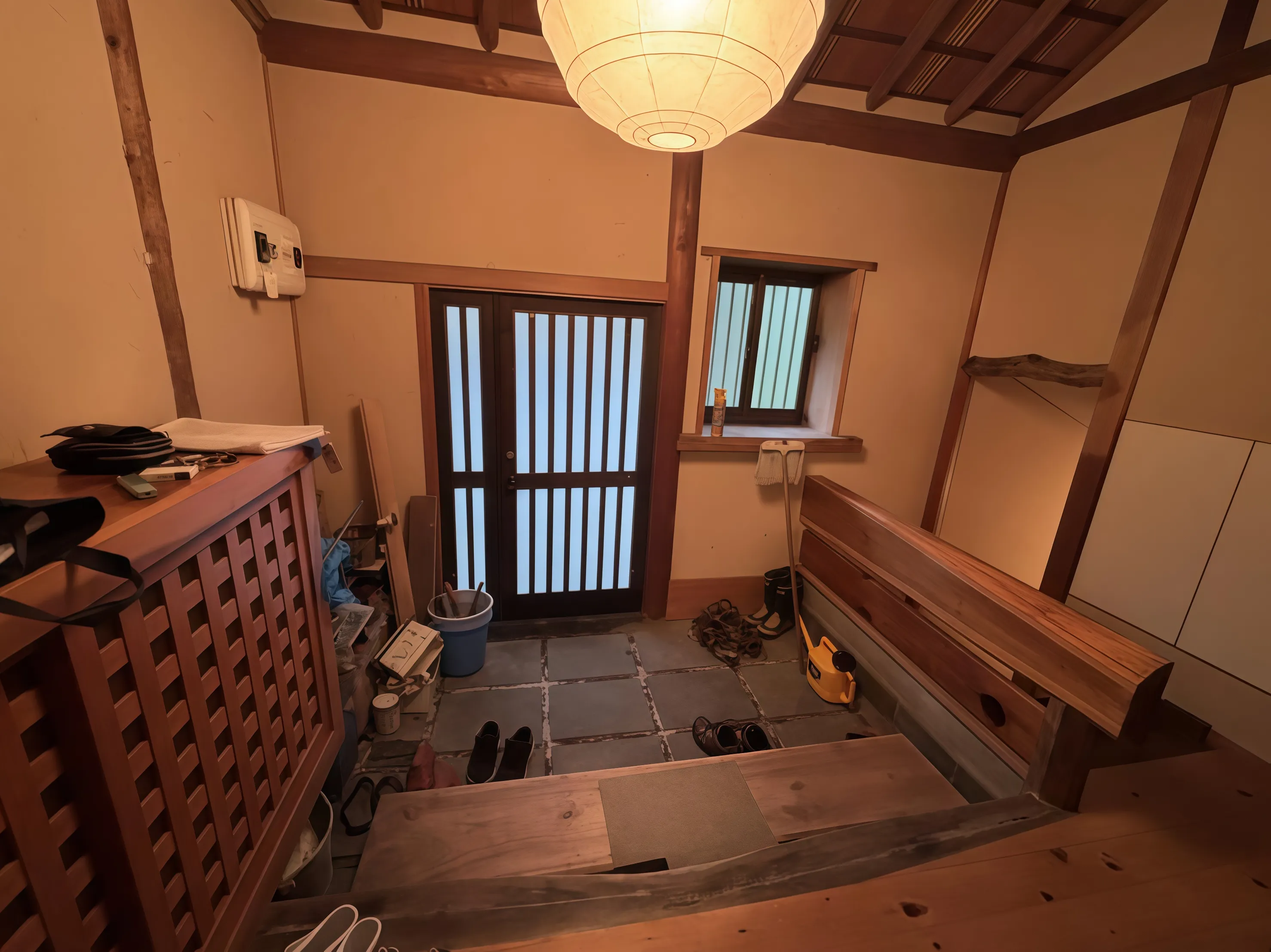 軽井沢中古戸建の和風玄関