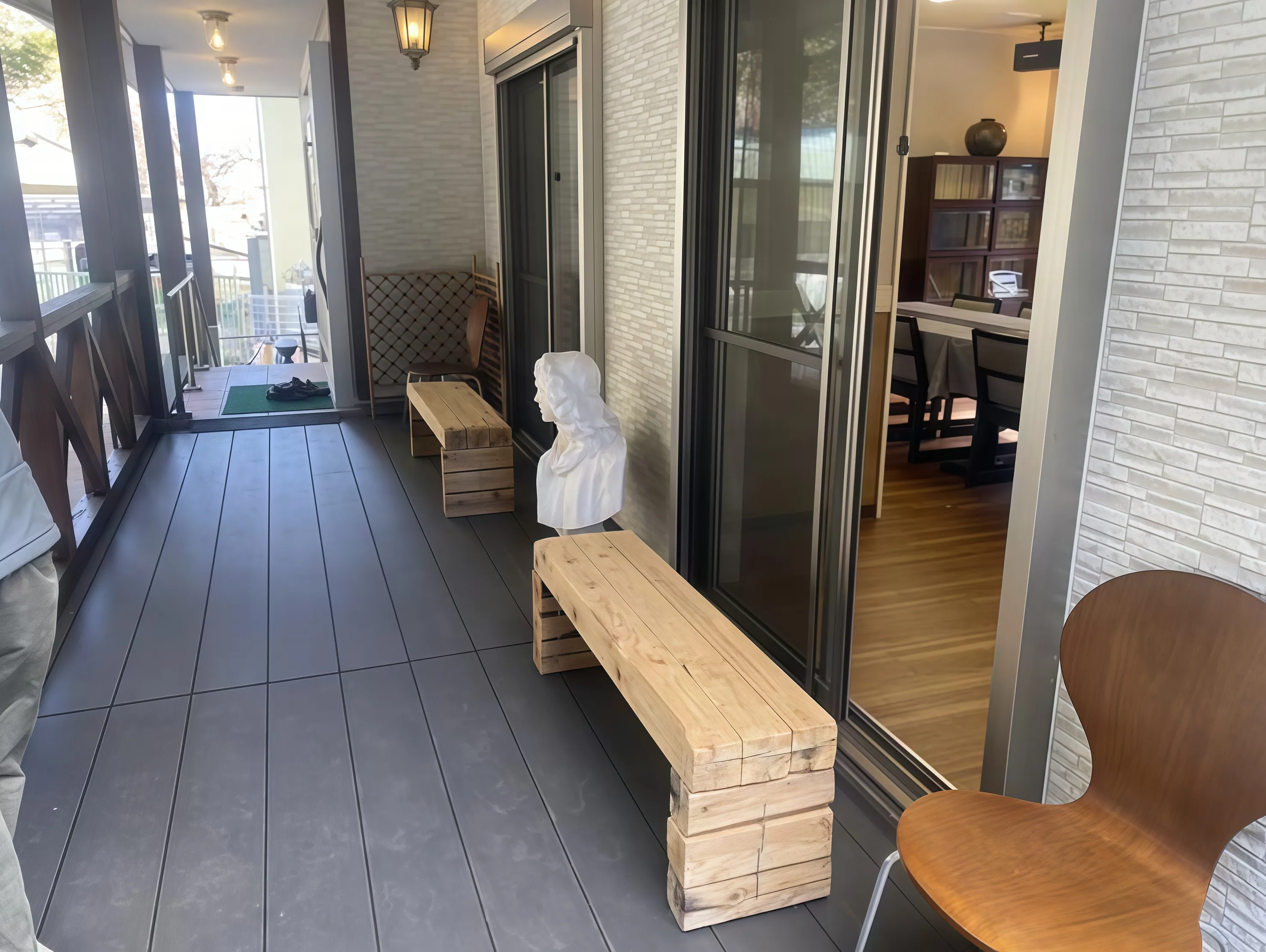 熱海渚の杜築浅平屋のベランダ