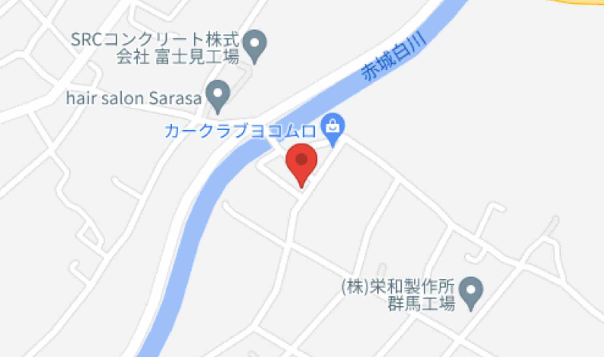 群馬県前橋市富士見町小暮にある戸建ての周辺画像