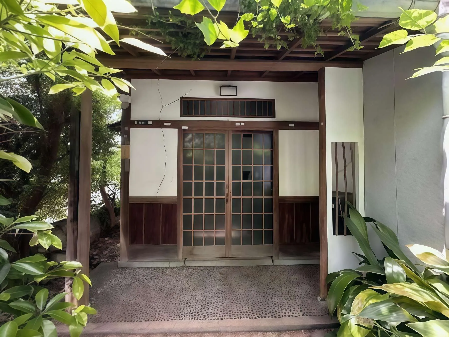 三浦市東岡町和風邸宅の玄関