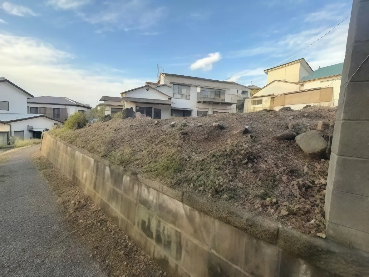 三浦市東岡町和風邸宅の敷地
